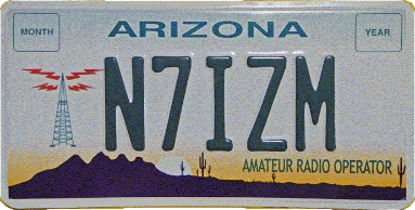 Amateur Radio Operator Specialty License Plate!