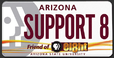 Show You Support 8 with the New Specialty License Plate!