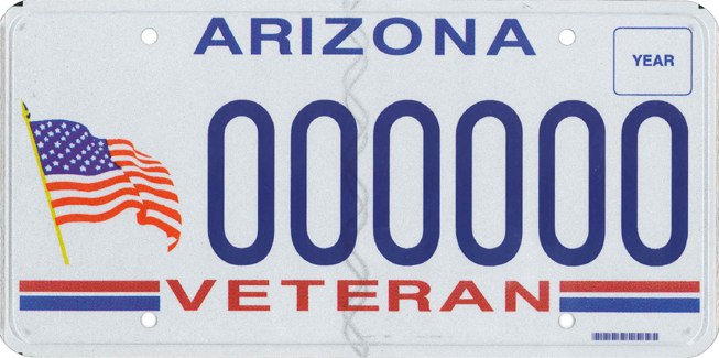 Arizona Veteran License Plates